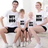 Halloween Matching Family Tops Exclusive Design Witch Hey Boo T-shirts
