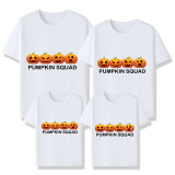 Halloween Matching Family Pajamas Four Pumpkins Squad T-shirts