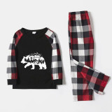 Christmas Matching Family Pajamas Exclusive Design Christmas Tree Bear Red Pajamas Set