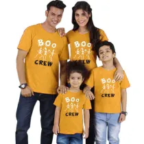 Halloween Matching Family Tops Exclusive Design Boo Crew SkeletonsT-shirts