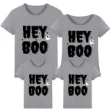 Halloween Matching Family Tops Exclusive Design Witch Hey Boo T-shirts