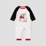 Christmas Matching Family Pajamas Unicorn Riding Santa Pajamas Set