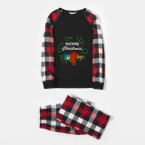 Christmas Matching Family Pajamas Exclusive Design Wreath Sloth Merry Christmas Black Red Plaids Pajamas Set