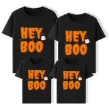 Halloween Matching Family Tops Exclusive Design Witch Hey Boo T-shirts