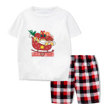 Christmas Matching Family Pajamas Exclusive Design Gnomies In the Shopping Car Short Pajamas Set