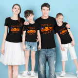 Halloween Matching Family Pajamas Witch Hat Pumpkin Squad T-shirts