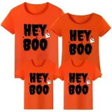 Halloween Matching Family Tops Exclusive Design Witch Hey Boo T-shirts