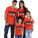 Halloween Matching Family Tops Spooky Dad Mom Boy Girl T-shirts