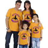 Halloween Matching Family Tops Witches Squad T-shirts