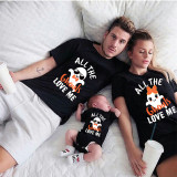 Halloween Matching Family Tops All The Ghouls Love Me T-shirts
