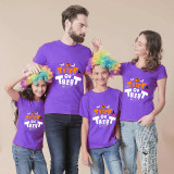 Halloween Matching Family Pajamas Trick Or Treat Spider Web Pumpkin T-shirts