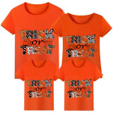 Halloween Matching Family Pajamas Word Art Trick Or Treat T-shirts