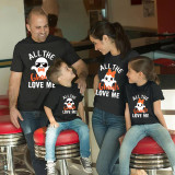 Halloween Matching Family Pajamas All The Ghouls Love Me T-shirts