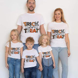 Halloween Matching Family Pajamas Word Art Trick Or Treat T-shirts