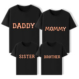Halloween Matching Family Tops Daddy Mommy Sister Brother T-shirts