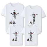 Halloween Matching Family Tops Skull and Bones T-shirts