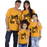 Halloween Matching Family Tops Spider Web Witch Hat Trick Or Treat T-shirts