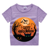 Halloween Toddler Girl 3PCS Cosplay Moon  T-shirt Tutu Dresses Sets with Headband Dress Up