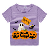 Halloween Toddler Girl 3PCS Cosplay Pumpkins Ghost Boo T-shirt Tutu Dresses Sets with Headband Dress Up
