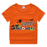 Halloween Toddler Girl 3PCS Cosplay Happy Halloween T-shirt Tutu Dresses Sets with Headband Dress Up