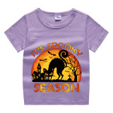 Halloween Toddler Girl 3PCS Cosplay It's Spooky Season Cat T-shirt Tutu Dresses Sets with Headband Dress Up
