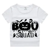 Halloween Toddler Girl 3PCS Cosplay Boo Squad Pumpkins T-shirt Tutu Dresses Sets with Headband Dress Up