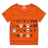 Halloween Toddler Girl 3PCS Cosplay Arithmetics T-shirt Tutu Dresses Sets with Headband Dress Up