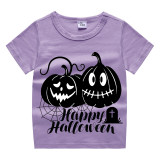 Halloween Toddler Girl 3PCS Cosplay Pumpkins Spider Web T-shirt Tutu Dresses Sets with Headband Dress Up