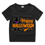 Halloween Toddler Girl 3PCS Cosplay Witch  T-shirt Tutu Dresses Sets with Headband Dress Up