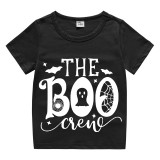 Halloween Toddler Girl 3PCS Cosplay The Boo Crew T-shirt Tutu Dresses Sets with Headband Dress Up
