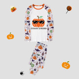 Halloween Matching Family Pajamas Coolest Pumpkin White Pajamas Set
