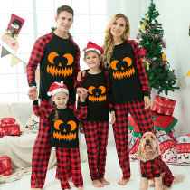 Halloween Matching Family Pajamas Sawtooth Ghostface Black Pajamas Set