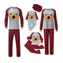 Halloween Matching Family Pajamas The Boo Crew Ghosts Bats Gray Pajamas Set