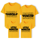 Halloween Matching Family Tops Exclusive Design Litte Monster T-shirts