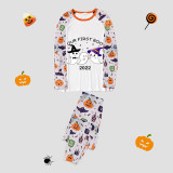 2022 Halloween Matching Family Pajamas Our First Boo White Pajamas Set