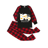 Halloween Matching Family Pajamas Boo Squad Skulls Black Pajamas Set