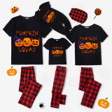 Halloween Matching Family Pajamas Evil Pumpkin Squad White Pajamas Set