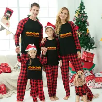 Halloween Matching Family Pajamas Pumpkin Squad Black Pajamas Set