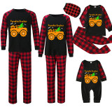 Halloween Matching Family Pajamas Pumpkin Crusher Black Pajamas Set