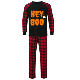 Halloween Matching Family Pajamas Hey Boo Black Pajamas Set