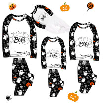 Halloween Matching Family Pajamas Ghosts Boo White Pajamas Set