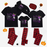 Halloween Matching Family Pajamas Drink Up Witches Black Pajamas Set