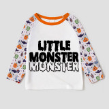 Halloween Matching Family Pajamas Dadcula Momster Little Monster White Pajamas Set