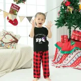 2022 Halloween Matching Family Pajamas Our First Boo Black Pajamas Set