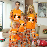 Halloween Matching Family Pajamas The Boo Crew Ghosts Bats Orange Stripes Pajamas Set