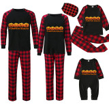 Halloween Matching Family Pajamas Pumpkin Squad Black Pajamas Set