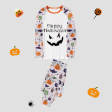 Halloween Matching Family Pajamas Happy Halloween Ghost Face White Pajamas Set