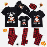 Halloween Matching Family Pajamas All The Ghouls Love Me Black Pajamas Set
