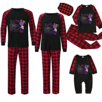 Halloween Matching Family Pajamas Drink Up Witches Black Pajamas Set