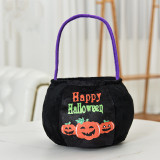 Halloween Colorful Cartoon Candy Holder Buckets For Kids Ghost Pumpkin Owl Bat Black Candy Bags